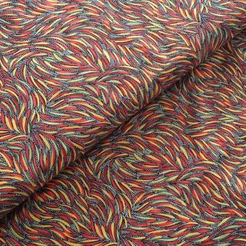 RED BUSH YAM Aborigines Stoff aus Australien